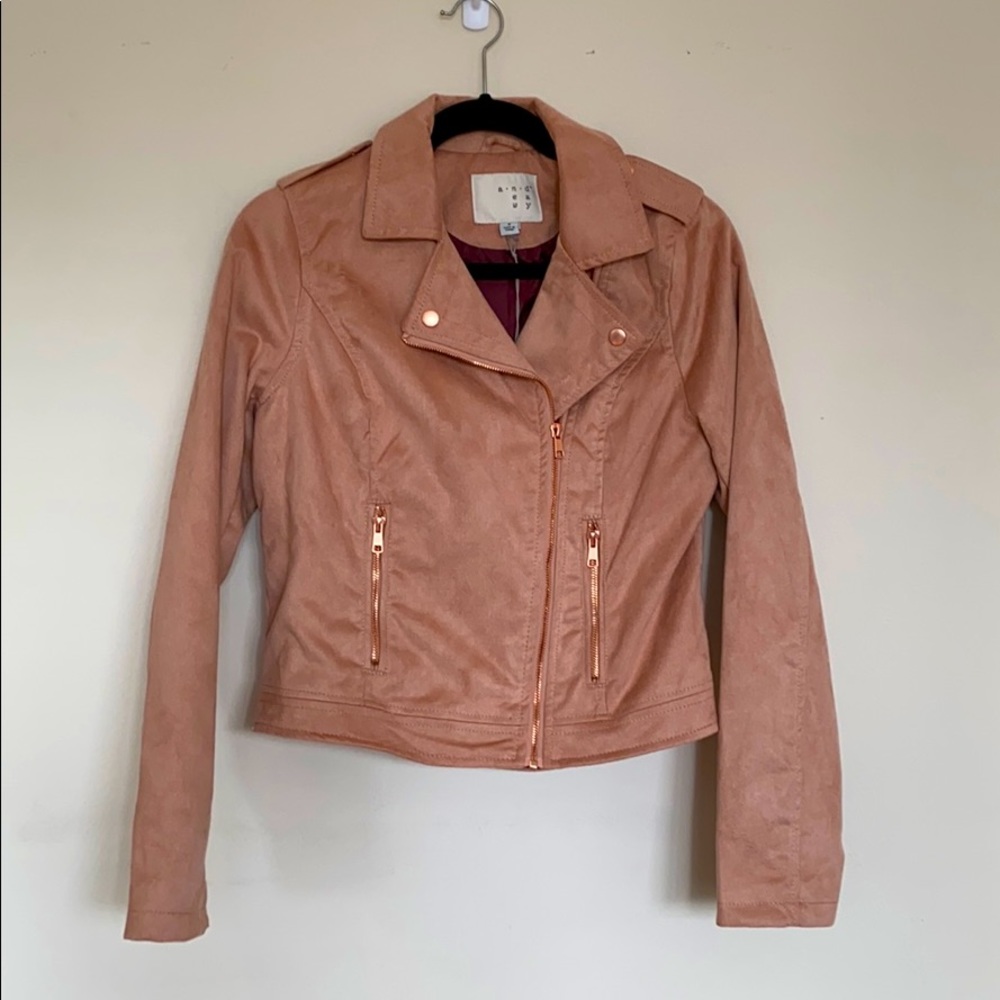 Rose gold blazer jacket